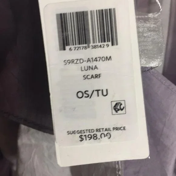 Eileen Fisher Tie Dye Organic Cotton Blend Scarf - Picture 4 of 6